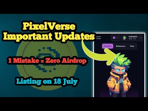 PixelVerse Claim Update | ভুল করলেই loss | #crypto #airdrop #pixelverse