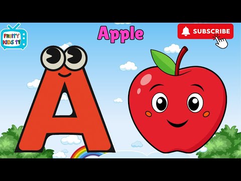 A to Z Fruit Song 🍎🍌  A Fun Nursery Rhyme for Toddlers and Babies | Learning Big & Small Letters