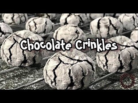 How to make chocolate crinkles #chocolatey