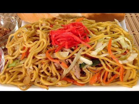 Stir Fried Noodles-How To Make Japanese Yakisoba-Asian Food Recipes/Lo Mein Style