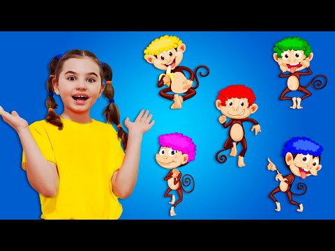 Five Little Monkeys Jumping on the Bed + More Nursery Rhymes & Kids Songs