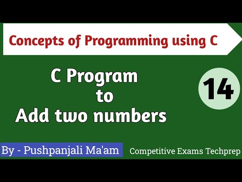 C Program to add two numbers in C programming in Hindi