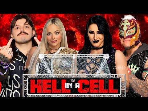 WWE 2K24 • Hell In A Cell Match - Dominik Mysterio Liv Morgan VS Rhea Ripley Rey Mysterio | WWE