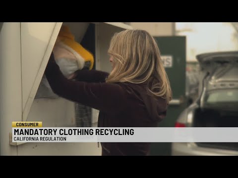 Mandatory clothing recycling in California