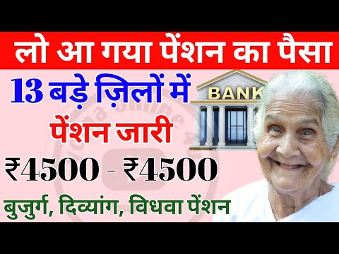 13 बड़े जिलों में पेंशन जारी | देखे अपने जिले का नाम! pension kab aaegi | pension news | today news