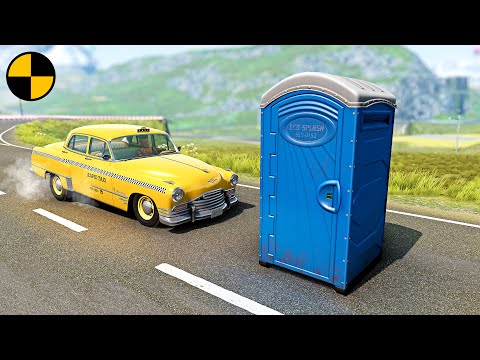 PORTA POTTY PURSUIT: A Cab Driver's Hilarious Adventure in BeamNG.Drive