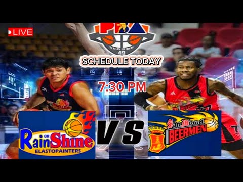 SCHEDULE TODAY SMB SAN MIGUEL VS RAIN OR SHINE GAME TODAY!7:30 PM:PBA LIVE; 2024 49th sino kaya