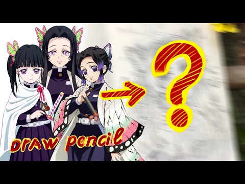 [ASMR] Pencil Drawing - Kochou Sisters: Shinobu, Kanao, and Kanae | Kimetsuki no Yaiba