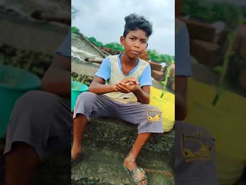 Gulabi naina sambalpuri song (Titi sika) My little brother singing sad song#shortvideo