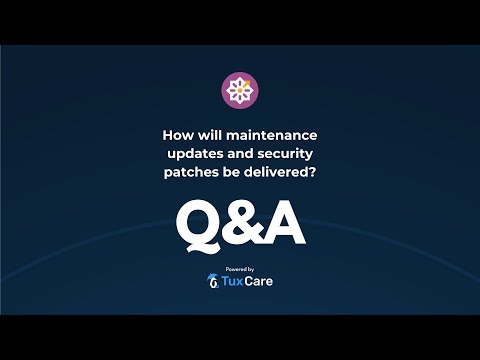 How will maintenance updates and security patches be delivered? | Webinar Highlights