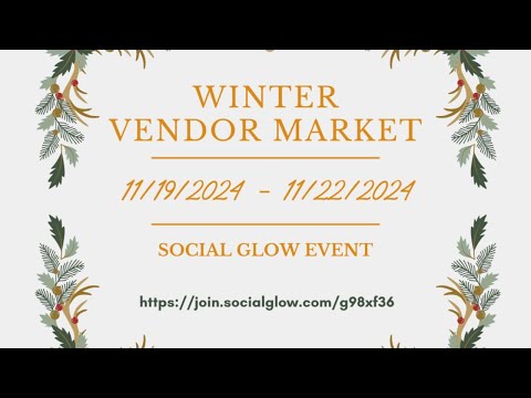 Winter Vendor Event on Social Glow