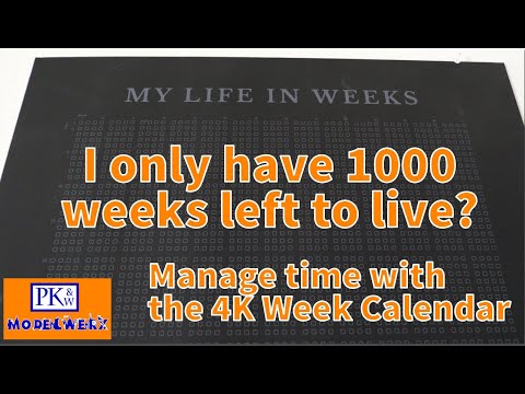 Manage time using the 4k Weeks Calendar