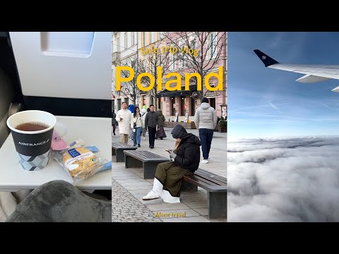 Poland vlog 🇵🇱 ｜ Traveling alone in Europe 🚶‍♀️｜ 22-year-old traveler