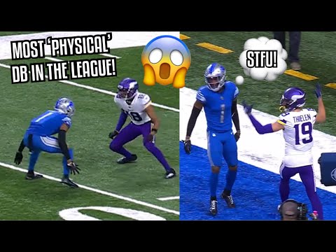 Justin Jefferson Vs Jeff Okudah GOT PHYSICAL! 🤬 (WR vs CB) Vikings Vs Lions 2022 highlights