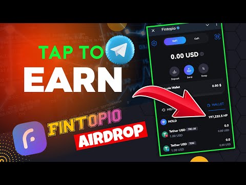 Fintopio Airdrop Tap To Earn || Telegram New Mining Bot || Earn 100$+ Easily