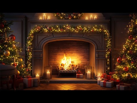 Embracing the Cozy Christmas Ambience🎄 Fireplace Sound | Christmas Wonderland 2024