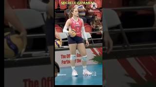 Michele Gumabao | Beautiful volleyball player #pvl2025 #creamlinecoolsmashers #michelegumabao #short