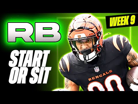 🔥 WEEK 9 RB MUST Start/Sit Analysis! 🚀 | 2024 Fantasy Football Advice