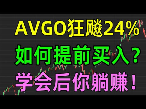 美股收评1213，AVGO狂飚24%，如何提前买入？学会后你躺赚！