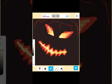 Drawing Halloween in Roblox #roblox #drawing #speeddraw