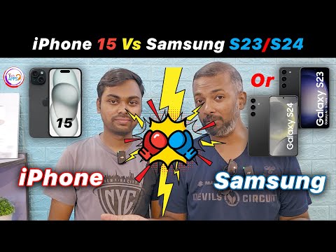 iPhone 15 vs Samsung S23/S24 ft. Sivabarani: 🤔 Which One Should You Buy in 2024?  @TechApps Tamil