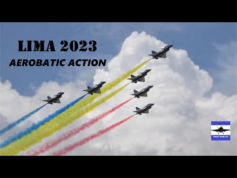 LIMA 2023  Four aerobatic jet teams totaling 27 jets