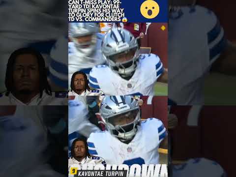 😱 #DallasCowboys Kavontae Turpin 99 yd Housecall! #shorts #nfl #espn #short