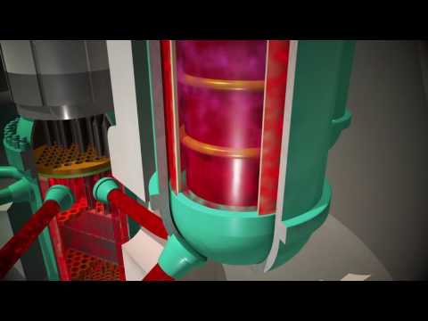 Nuclear Fuel Rod Water Circulation 3D Model Cut Away - Third Wave Digital