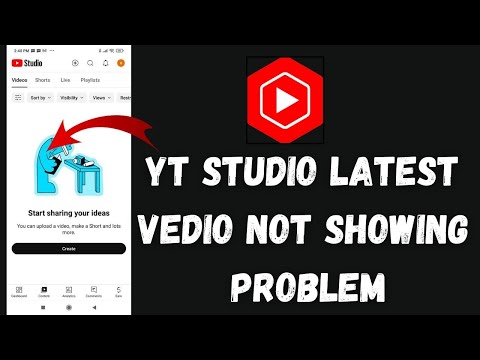 Fix YT Studio Latest Video Not Showing Problem | You Tube Video Not Showing (2024)