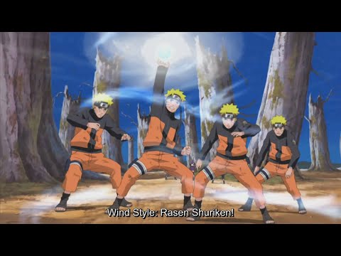 NARUTO UZUMAKI USES RASEN SHURIKEN AGAINST KAKUZU