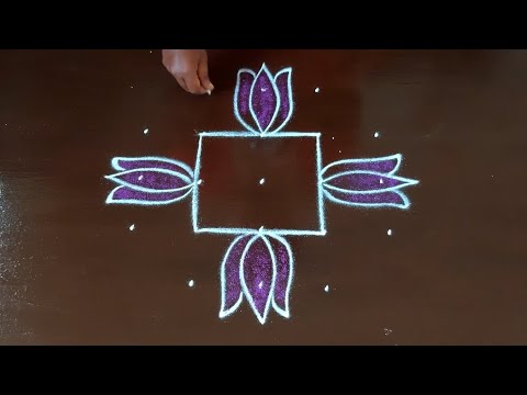 5*3 dots navratri special Rangoli🌺thipkiyanchi rangoli🌺muggulu🌺Diwali vilakku kolam🌺Pooja rangoli