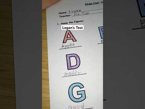 Grading Logan’s Test… #asmr #shorts