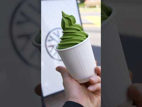 The Worlds only Fresh Ground Matcha Soft Cream 🍦