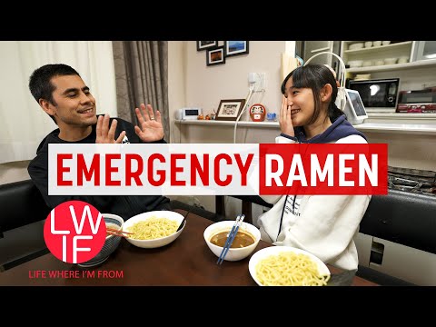 Eating Take Out Ramen in Japan