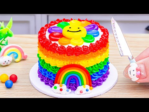 🌈Rainbow Cake Recipes🌈How To Make Miniature Rainbow Chocolate Cake Decorating Ideas by Lotus Cakes