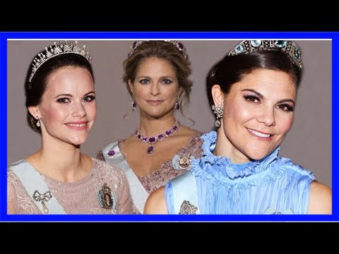 Victoria, madeleine & sofia von schweden: beim nobelpreis: funkelnde juwelen und überall glitzer