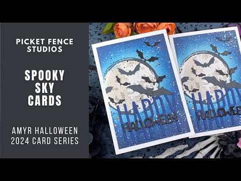 Spooky Sky Cards | AmyR Halloween 2024 Card Series #9