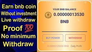 New bnb mining website + earn unlimited bnb coin free + free bnb ||