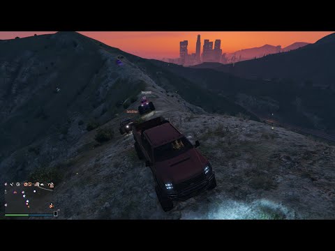 GTA Online - Killer Clowns  - The First Great Offroad Mountain Trip