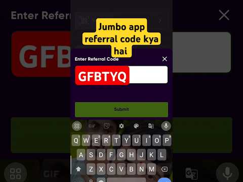 Jumbo app referral code | jumbo app ka referral code | #shorts #jumbo