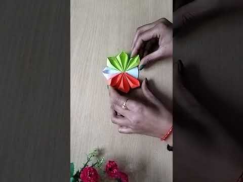 Tricolour Badge/DIY Paper Badge/Republic Day Craft idea##viral #short #ytshorts  #shorts #diy