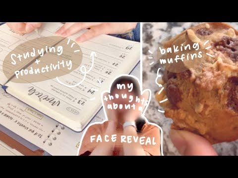 [STUDY VLOG] Studying, baking, and thinking about a face reveal?