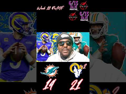 Week 10 MNF Pick. Who ya got? #LA #rams or #Miami #dolphins. #NFL #MNF #predictions #football