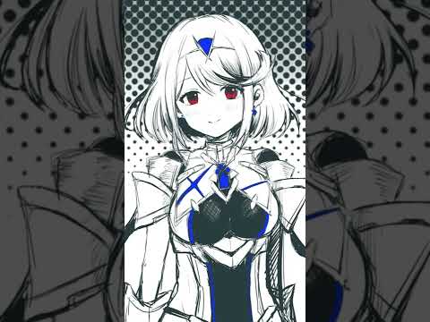 【おえかき】ゼノブレイド2/ホムラ描いてみた #shorts