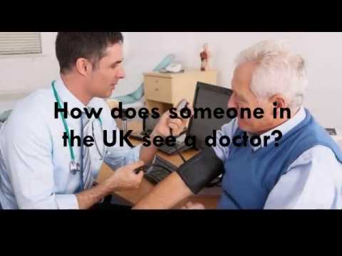 How to see a doctor in the NHS system.