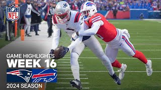 New England Patriots vs. Buffalo Bills Game Highlights | NFL 2024 Season Week 16