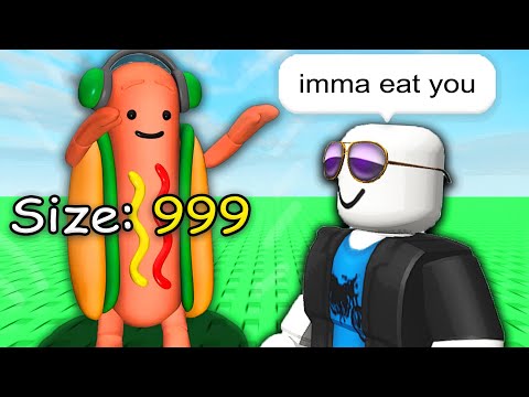 I raised a hotdog in Roblox...