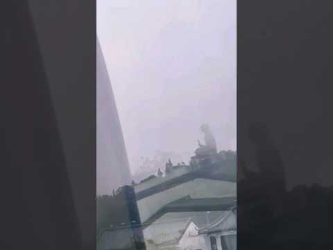 Foggy Spotted Buddha Giant in Ngong Ping Cable Car #short #shorts #shortvideo #shortsfeed