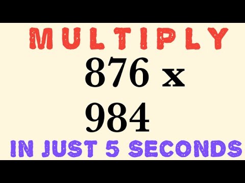 SPEED MATHS / FAST MULTIPLICATION TRICKS / VEDIC MATHS METHODS