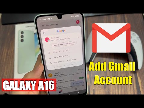 Samsung Galaxy A16: How To Add Google | Add Gmail Account